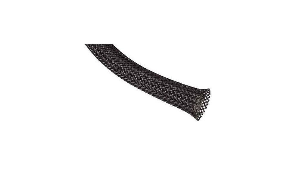 10mm Siyah Kablo Çorabı(1mt)