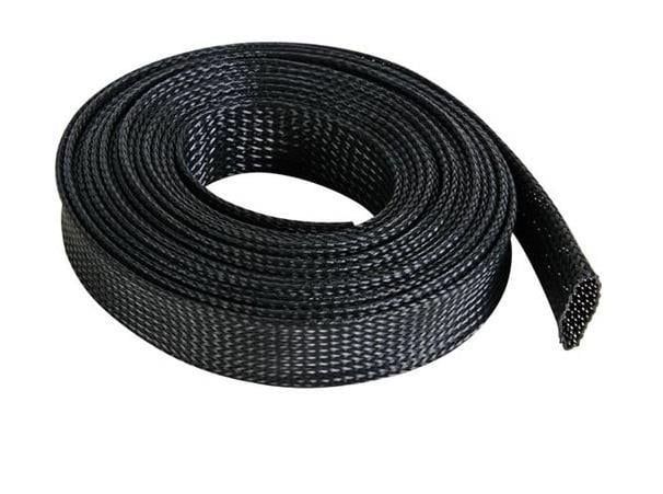 10mm Siyah Kablo Çorabı(1mt)