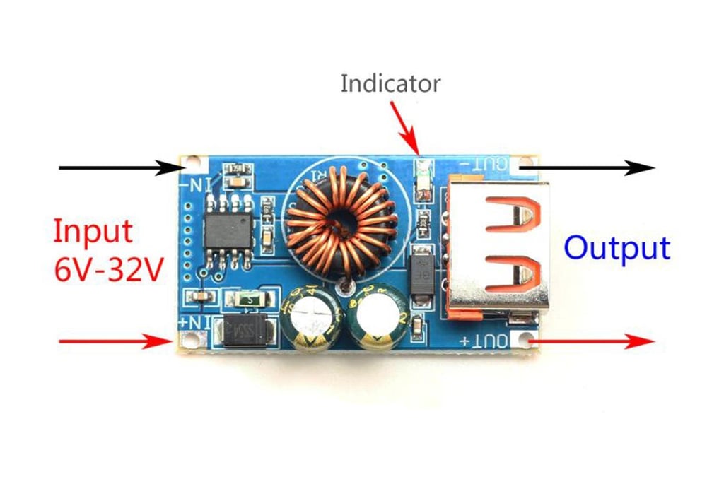 12-24v Girişli Usb Şarj Dönüştürücü