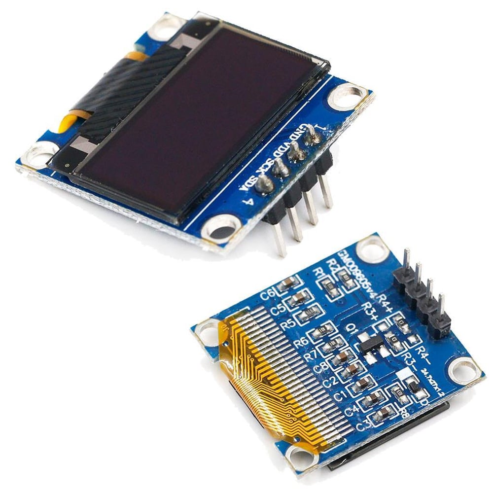 128x64 0.96 İnch I2C Oled Grafik Lcd Ekran 4 Pin(Mavi)