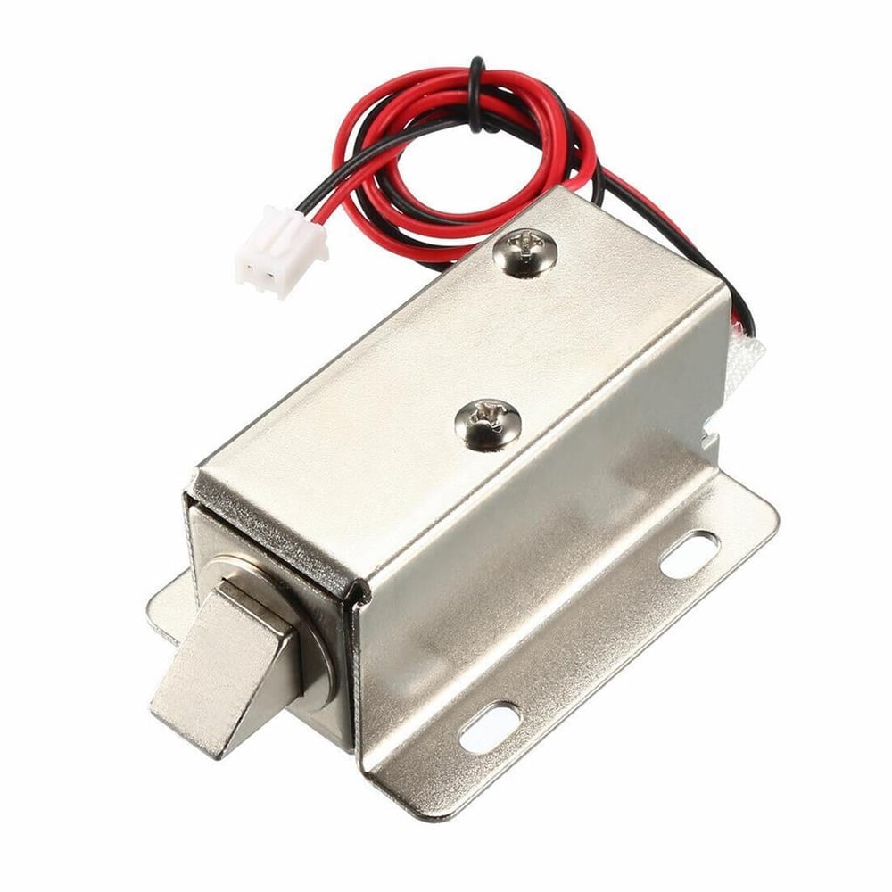 12V Solenoid Kapı Kilit Seti Xh-2,54 Soketli(54x38x28mm)