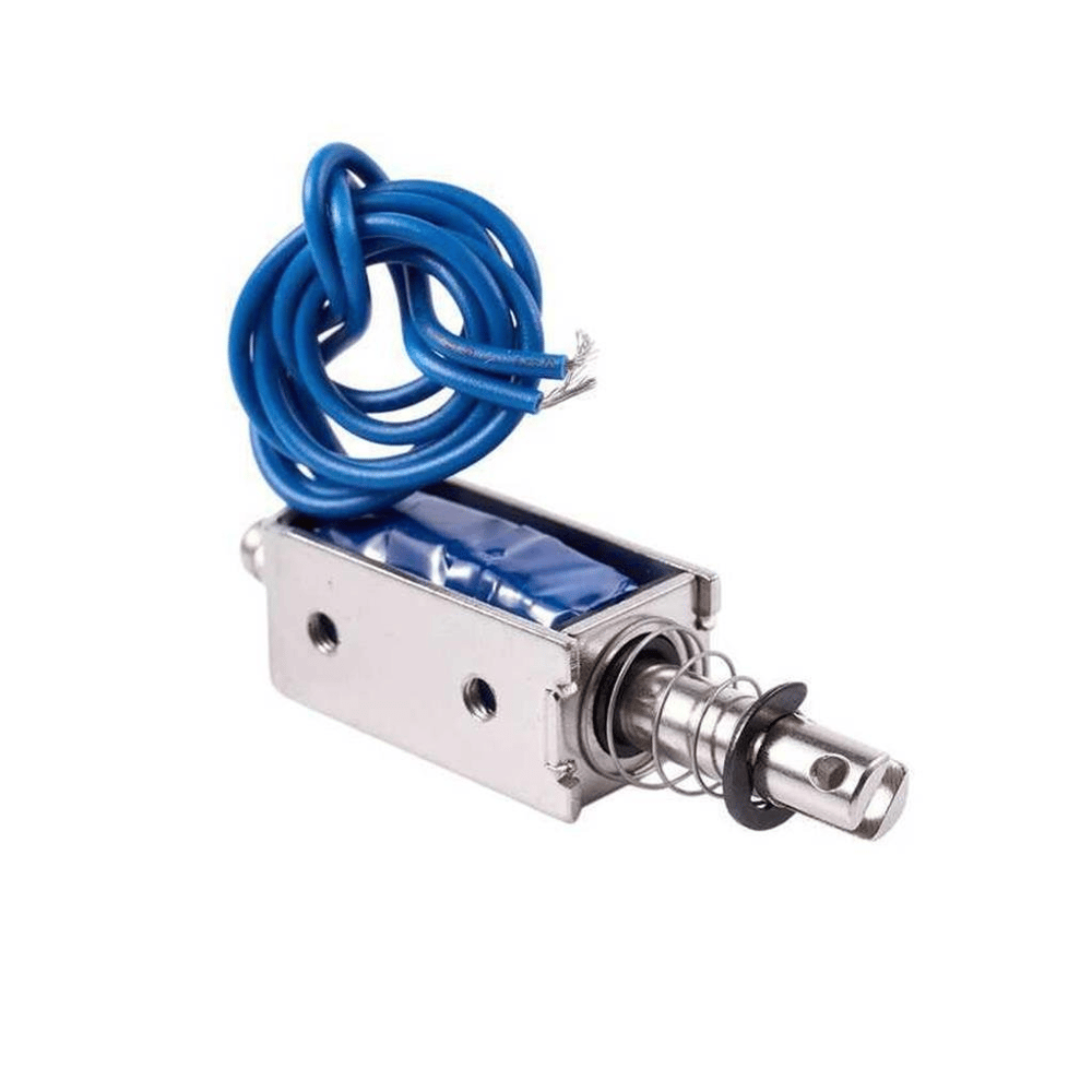 12V DC İtme-Çekme Selenoidi-5 Newton-10mm Stroke