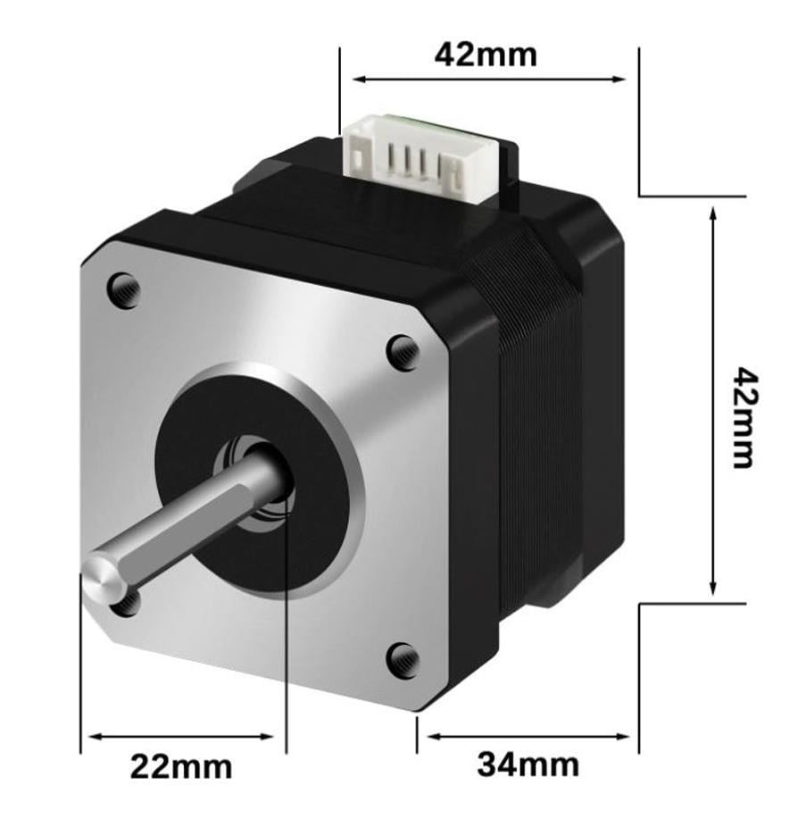 17Hs3401S Nema 17 Step Motor(Siyah Renk)