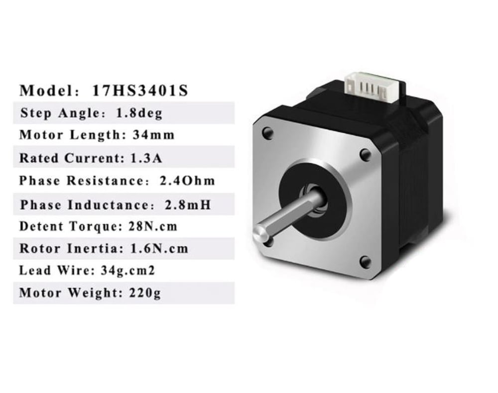 17Hs3401S Nema 17 Step Motor(Siyah Renk)