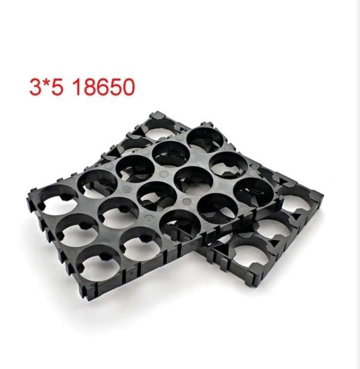 18650 Lityum Pil Braket 3x5 15 Hücre(ABS Plastik)