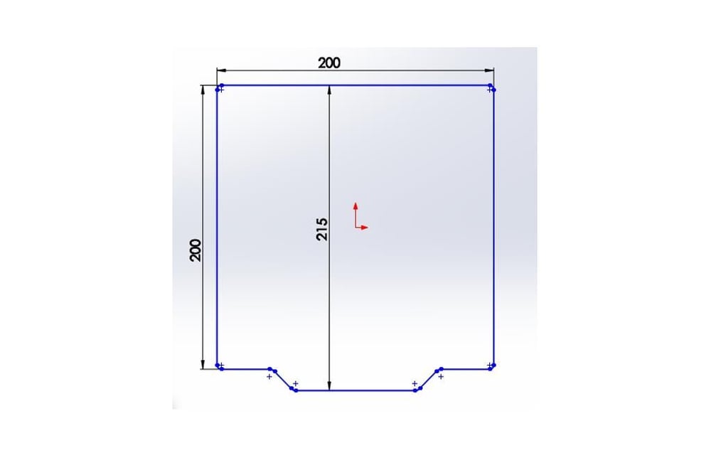 200x200 Yay Çeliği Tabla+Yapışkanlı Manyetik Levha(0.5mm)