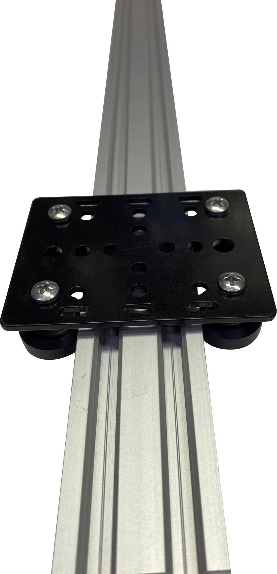 20x40 V Slot Sigma Profil Araba Plakası Siyah