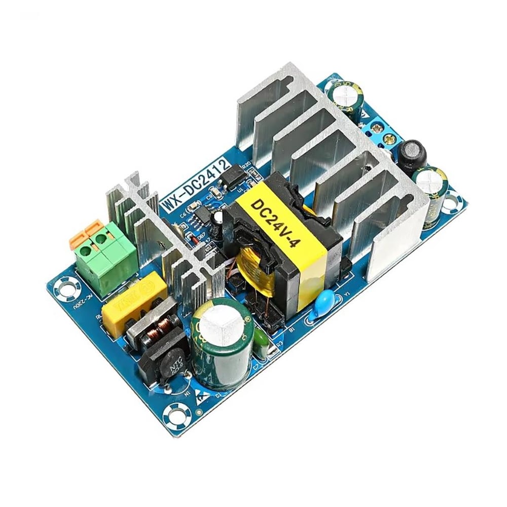 220VAC-24VDC 6A SMPS (Anahtarlamalı Güç Kaynağı) Kartı-100W