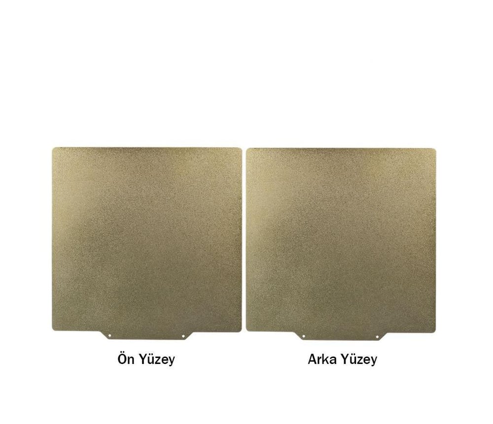 235x235mm Toz Kaplı Çift Taraflı PEI Manyetik Yay Çeliği(Pütürlü Yüzey)
