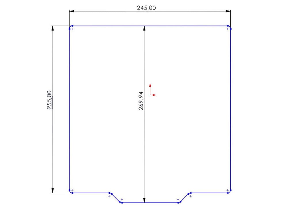 245x255 Cr6 Se Yay Çeliği Tabla+Yapışkanlı Manyetik Levha (0.5mm)