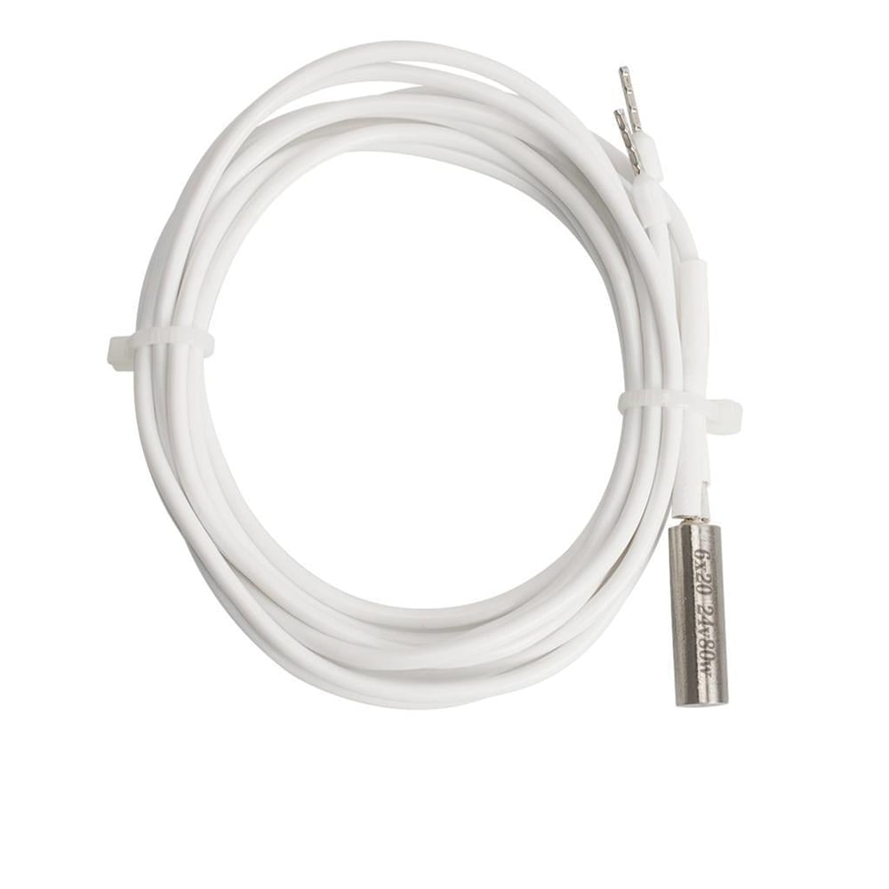 24V 80W 6x20mm Silikon Isıtıcı Fişek-1 Metre(500 Derece)