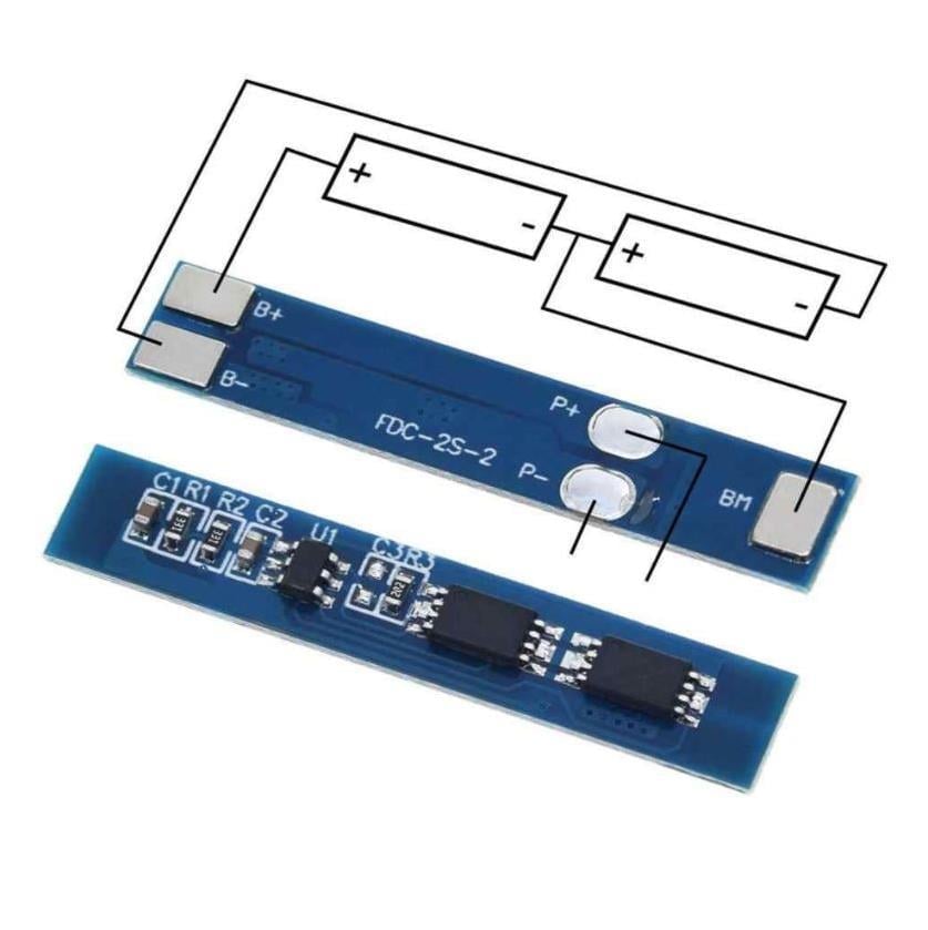 2S 3A BMS 7.4V 18650 Lityum LiPo Pil Şarj Koruma Modülü