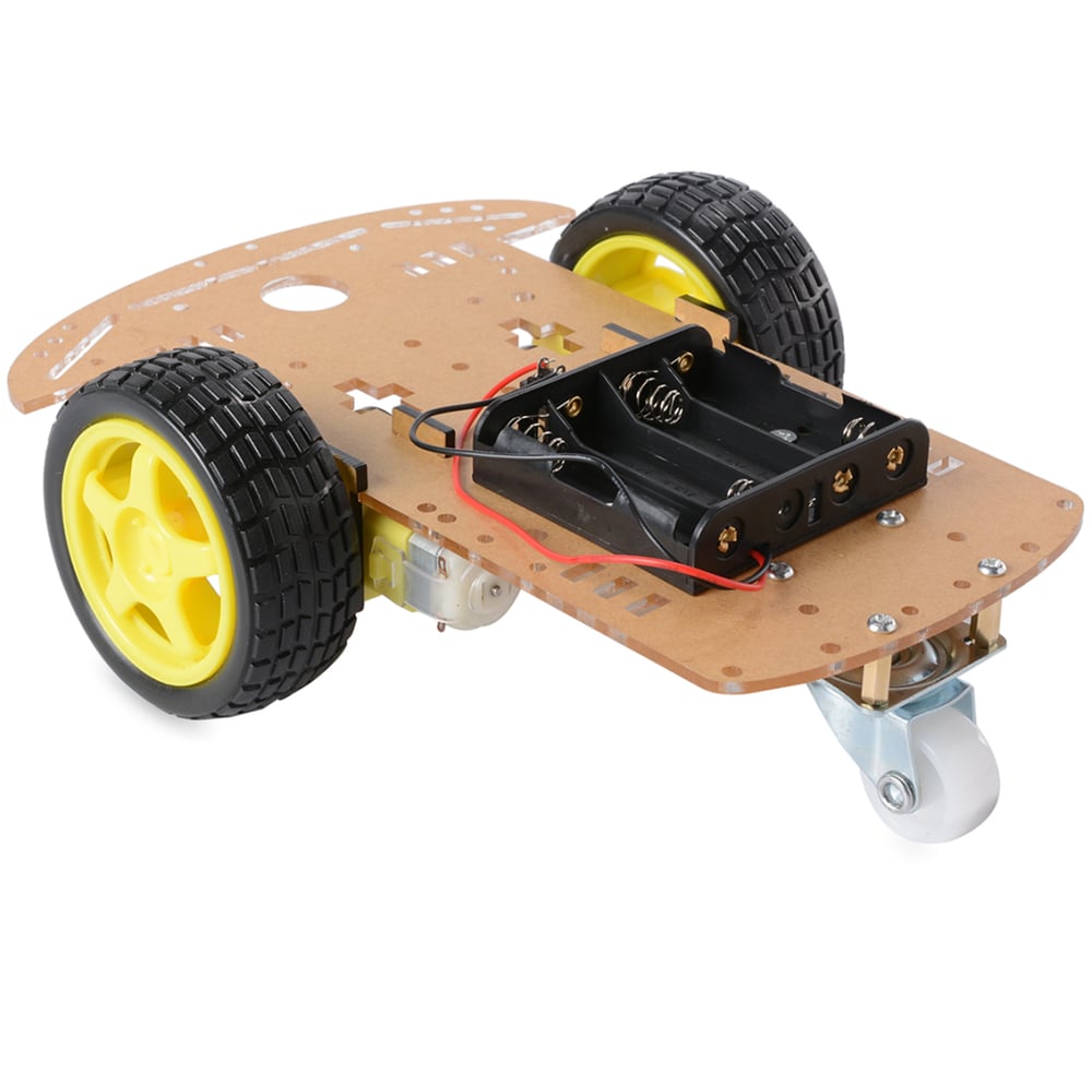 2WD Çok Amaçlı Şeffaf Mobil Tekerlekli Mobil Araba Kiti-Şeffaf-Arduino Uyumlu