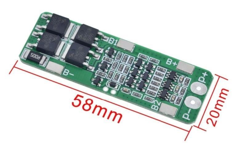 3S 20A BMS 12.6V 18650 Lityum LiPo Pil Şarj Koruma Modülü