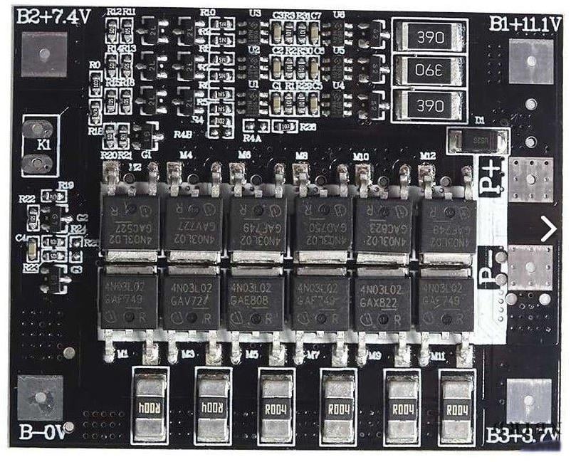 3S 50A BMS 12.6V 18650 Lityum LiPo Pil Şarj Koruma Modülü