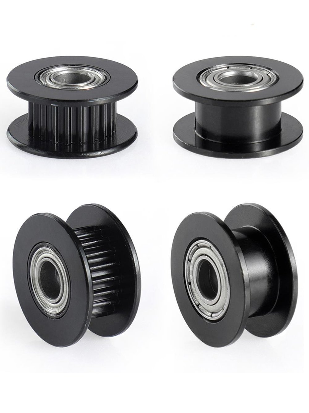 3mm Gt2 16 Diş 6mm Kayış Uyumlu Siyah Renk Avare Kasnak(Dişli)