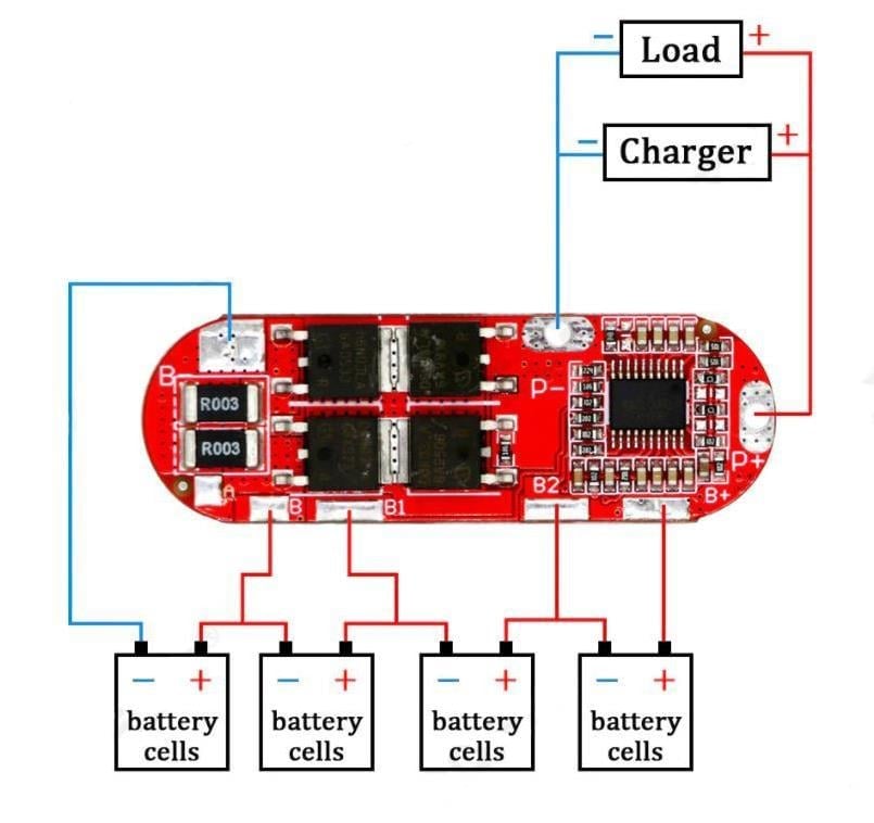 4S 25A BMS 18650 Lityum LiPo Pil Şarj Koruma Modülü