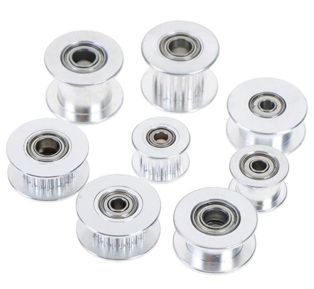 4mm Gt2 20 Diş 6mm Kayış Uyumlu Gümüş Renk Avare Kasnak(Dişsiz)
