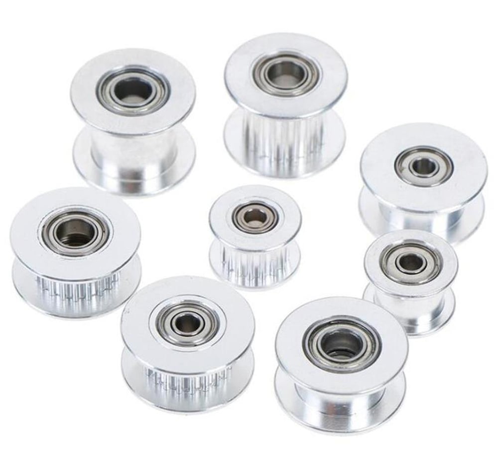 5mm Gt2 20 Diş 10mm Kayış Uyumlu Gümüş Renk Avare Kasnak(Dişli)
