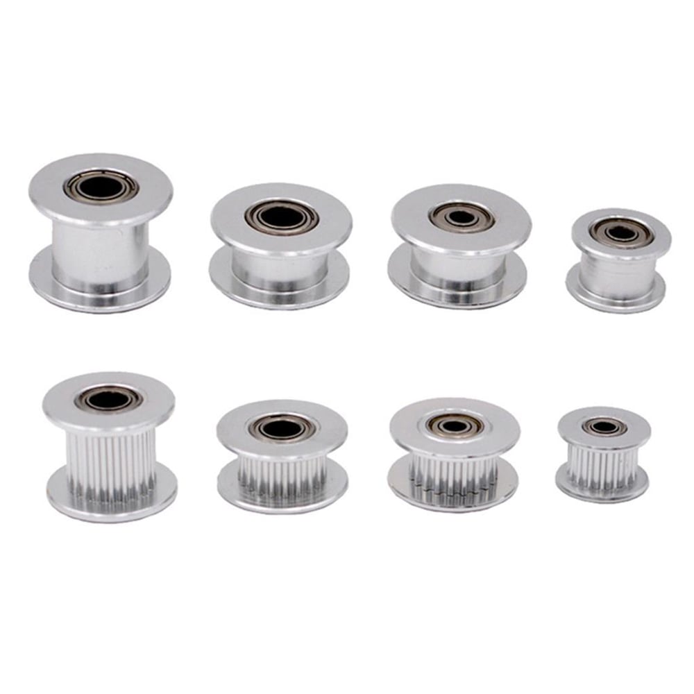 5mm Gt2 20 Diş 10mm Kayış Uyumlu Gümüş Renk Avare Kasnak(Dişli)