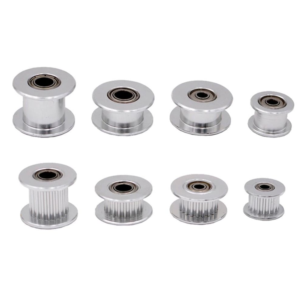 5mm Gt2 20 Diş 10mm Kayış Uyumlu Gümüş Renk Avare Kasnak(Dişsiz)