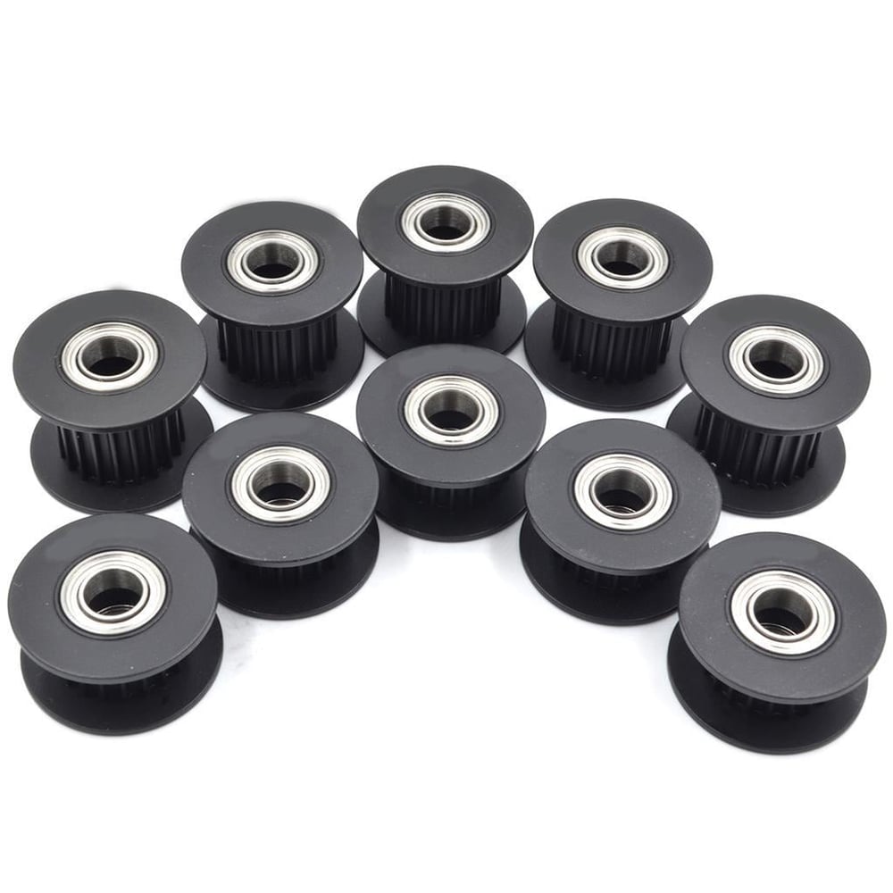 5mm Gt2 20 Diş 10mm Kayış Uyumlu Siyah Renk Avare Kasnak(Dişli)
