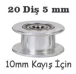 5mm Gt2 20 Diş 10mm Kayış Avare Kasnak(Dişsiz)