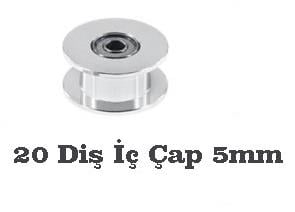 5mm Gt2 20 Diş 10mm Kayış Avare Kasnak(Dişsiz)