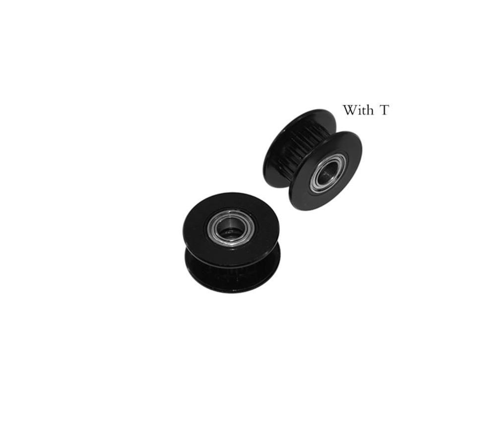 5mm Gt2 20 Diş 6mm Kayış Avare Kasnak Siyah(Dişli)