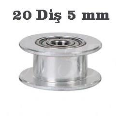 5mm Gt2 20 Diş 6mm Kayış Avare Kasnak(Dişsiz)