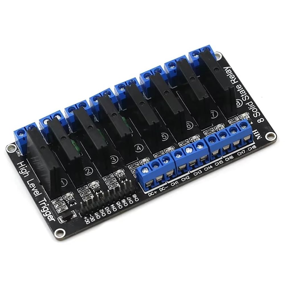 5V 8 Kanal Solid State Röle Kartı-Geliştirm Kartlarıyla Uyumlu-5V 2A