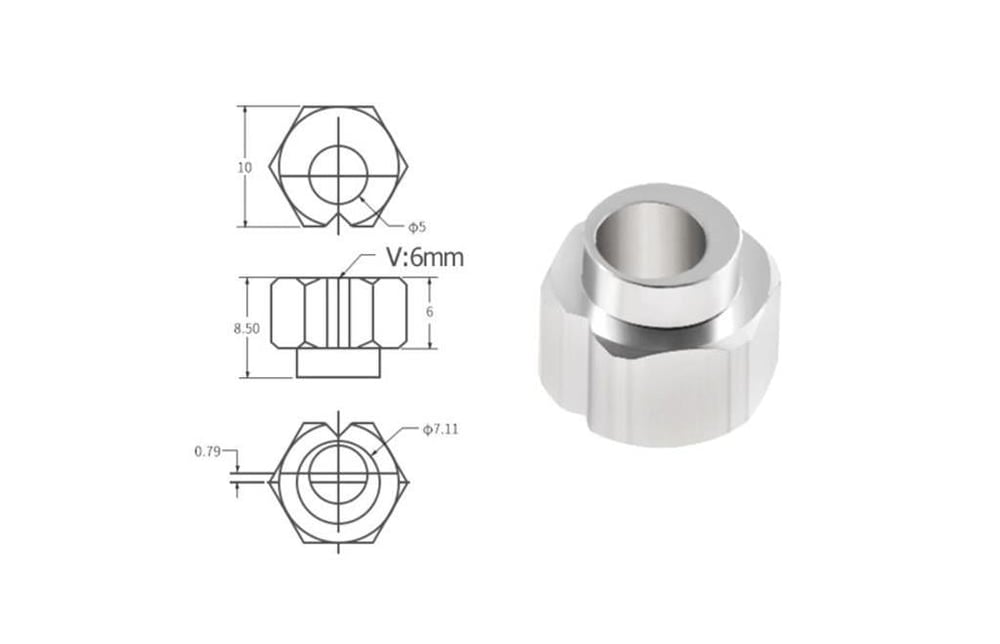 6mm Eksantrik somun(5mm)