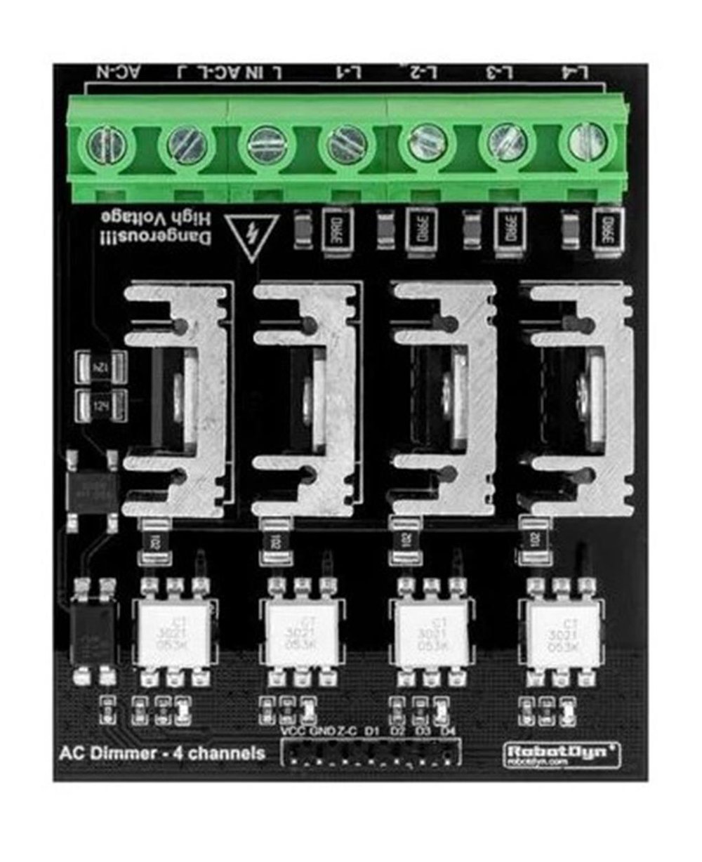 AC Gerilim Ayarlayıcı Dimmer Modül-110-400V(4 Kanal)