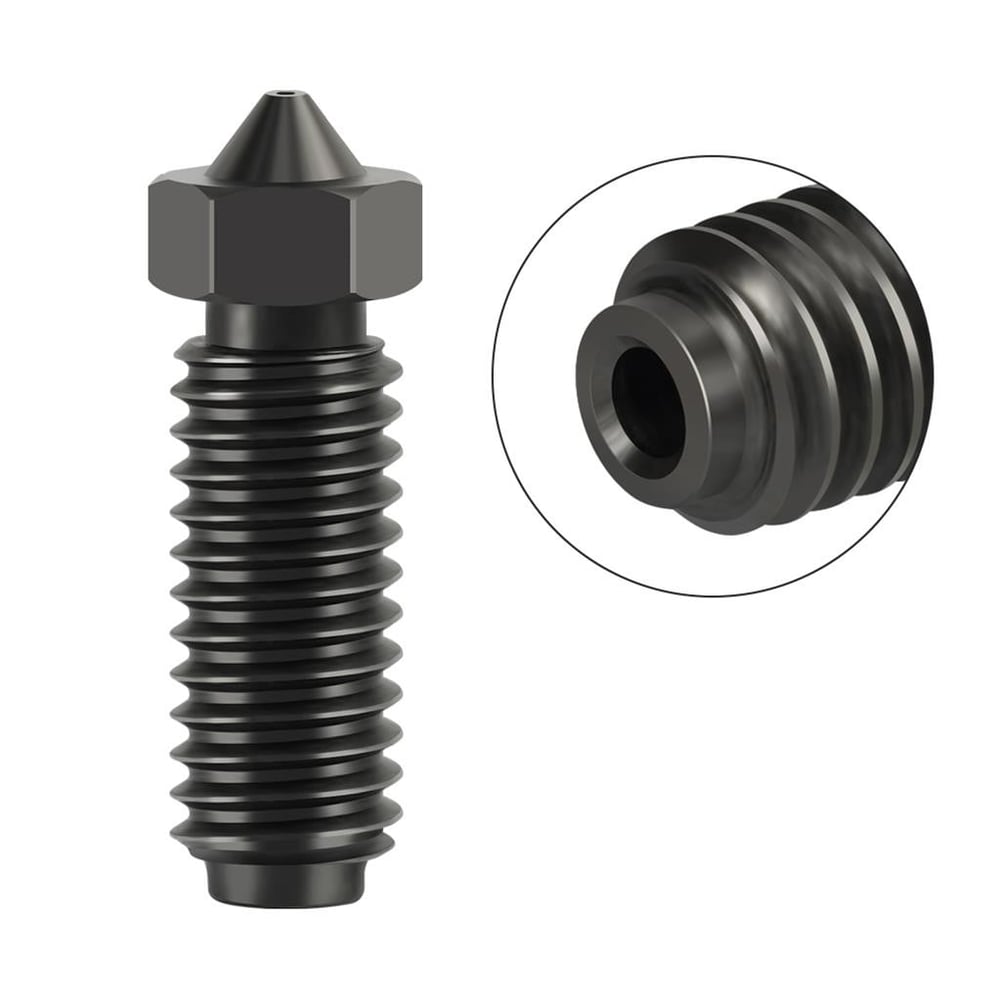 Anycubic Kobra 2-3 Pro-Plus-Max-Crator Uyumlu Sertleştirilmiş Çelik Nozzle(0.2mm)