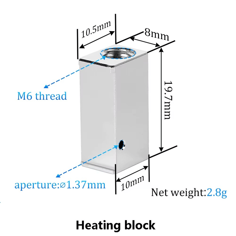 Anycubic Kobra 2 Yükseltilmiş Hotend Alüminyum Kare Blok