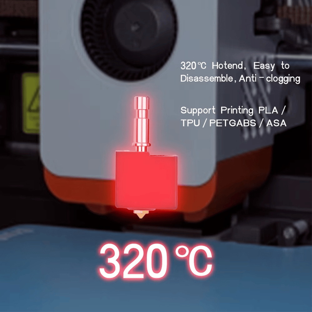 Anycubic Kobra S1 Hotend Seti-0.4mm(Sertleştirilmiş Çelik Nozzle)