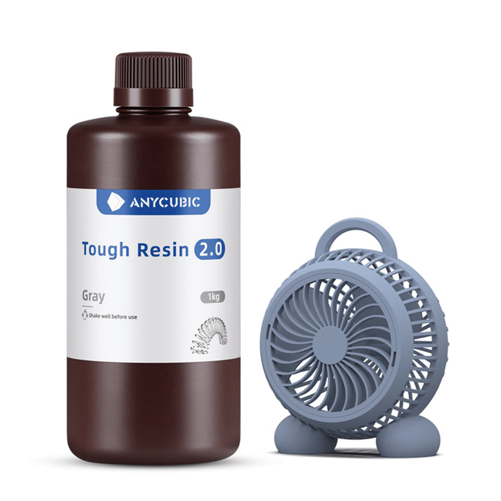 Anycubic UV Tough(Sert Esnek) Reçine 2.0 1Kg Gri