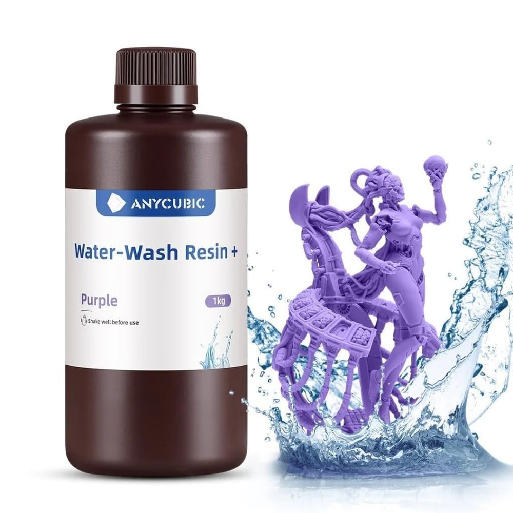 Anycubic Water Washable(Suda Yıkanabilir) UV Reçine 1Kg Mor