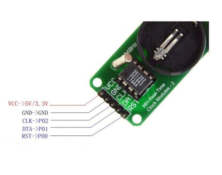 Arduino I2C RTC Gerçek Zamanlı Saat Modülü(DS1302)