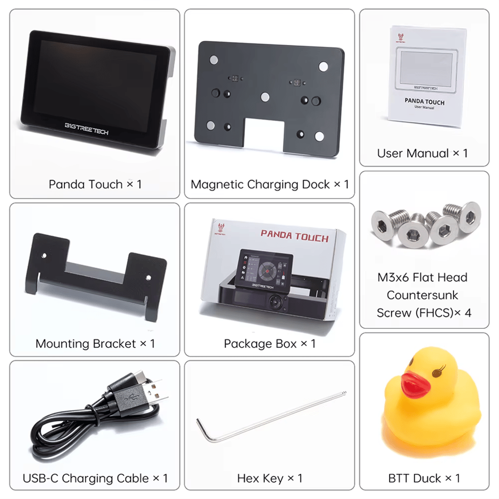 BIGTREETECH Panda Touch V1.1.1+Manyetik Usb Yuvası