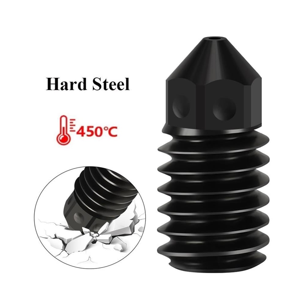 Bambu Lab A1-A1 Mini Sertleştirilmiş  Çelik Nozzle 500°C(0.8mm)