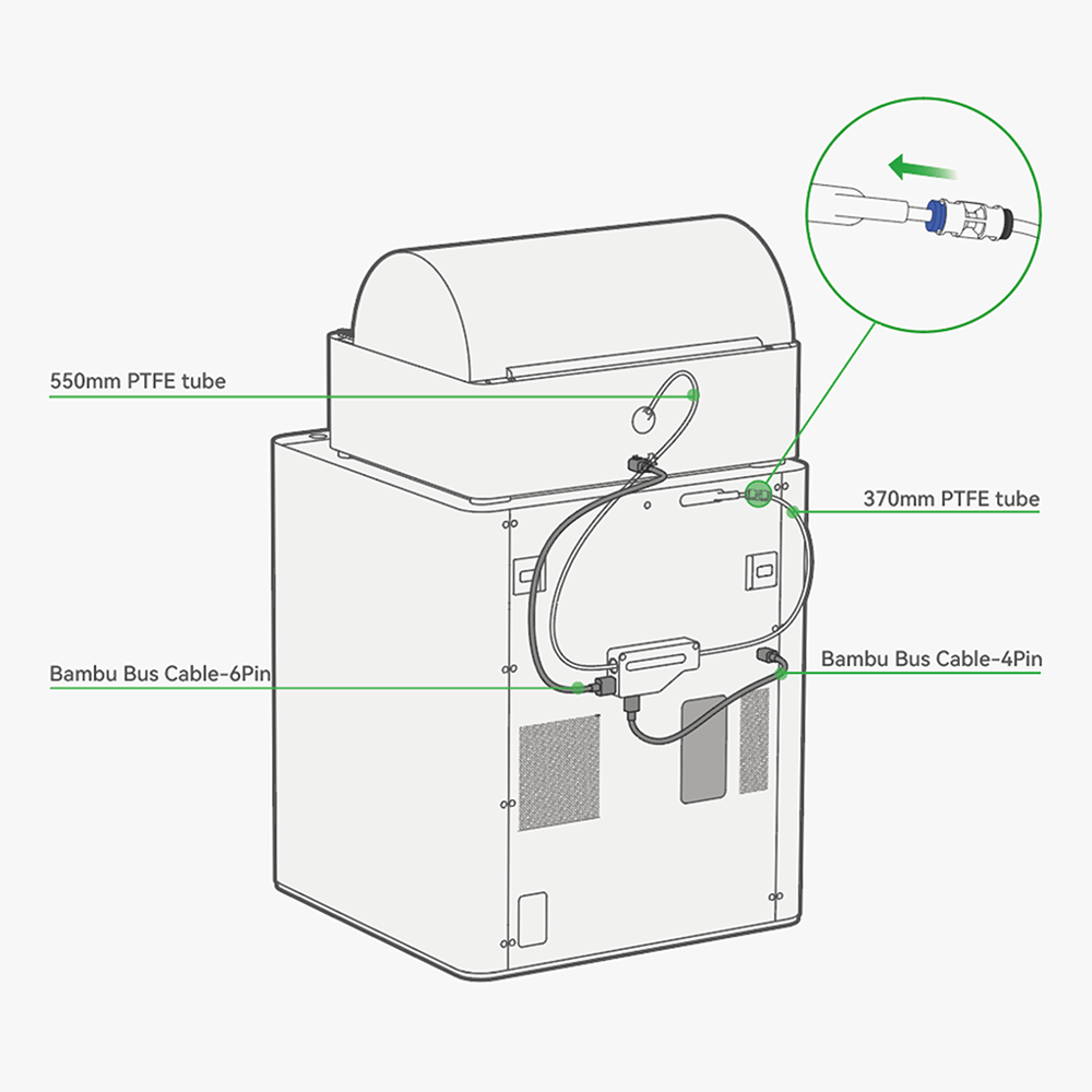 Bambu Lab X1-P1 Serisi Uyumlu Filament Buffer-SA003