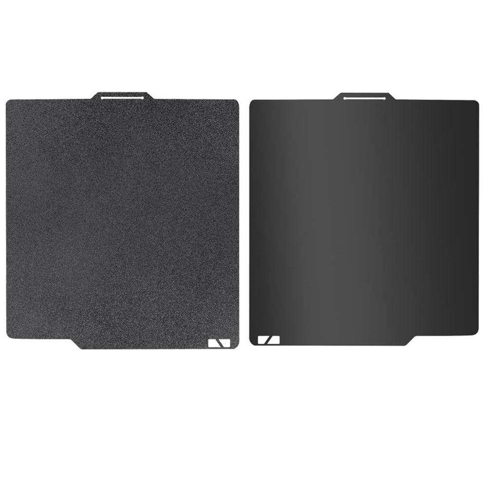 Bambu Lab X1 P1P Çift Taraflı Siyah Düz Pei-Siyah Pütürlü Pei Kaplı Yay Çeliği Tabla-257x257mm