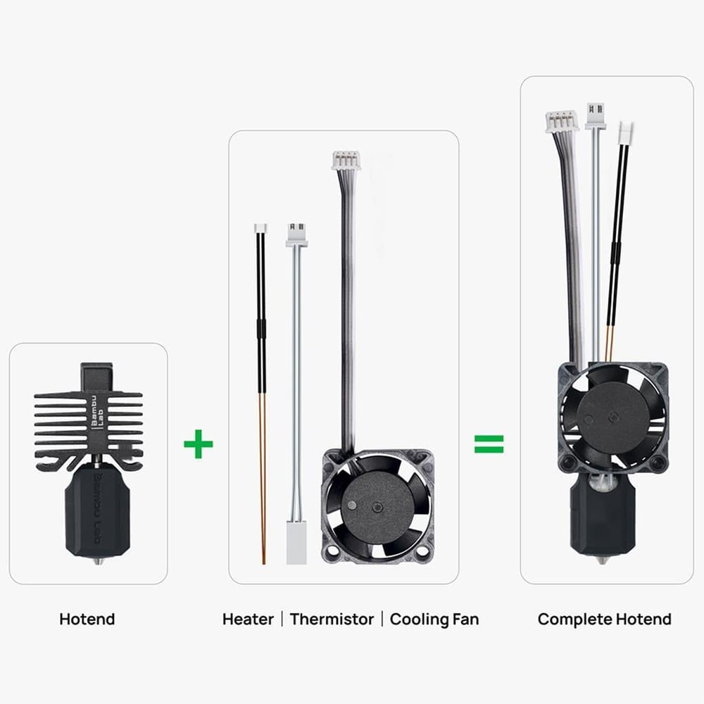 Bambu Lab X1 Serisi 0.2mm Hotend Seti-Paslanmaz Çelik-FAH004