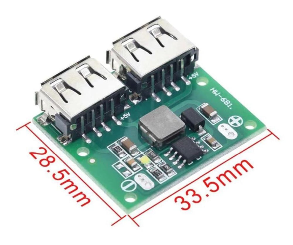 Çift USB 9V12V24V36V - 5V 3A DC DC Araç Şarj Cihazı Güç Kaynağı