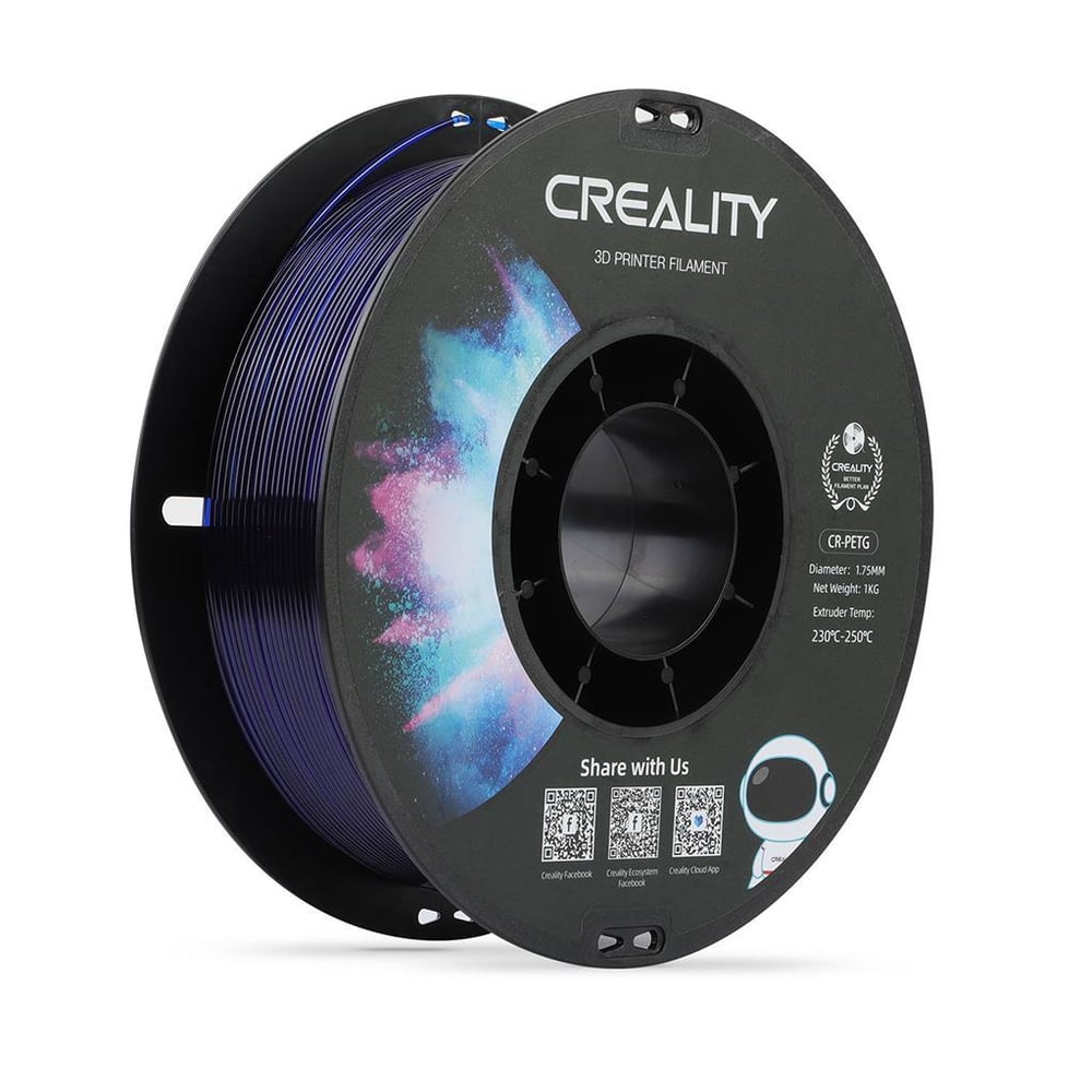 Creality CR-PETG Transparan Mavi Filament 1.75mm 1Kg