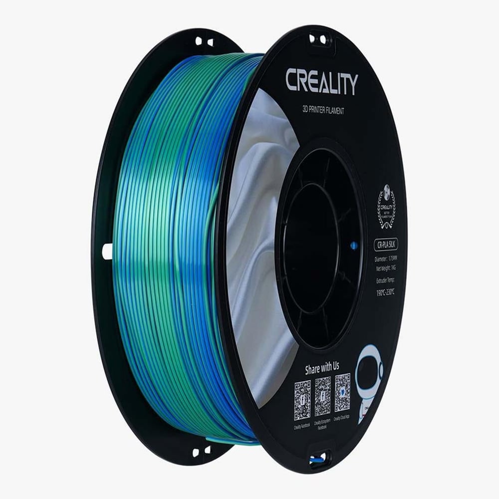 Creality CR-Silk PLA Mavi-Yeşil Çift Renk Filament 1Kg 1.75mm