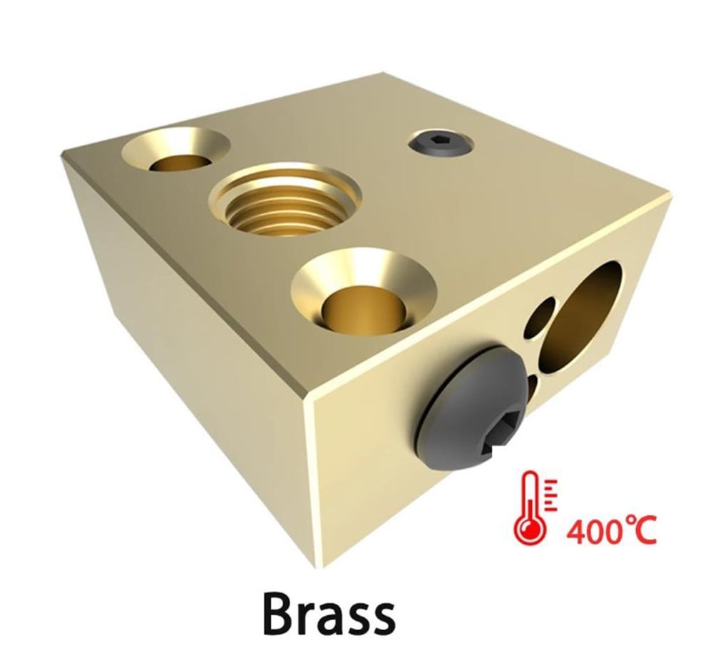Creality Ender 3-Cr10 Isıtma Bloğu Pirinç(400°C)