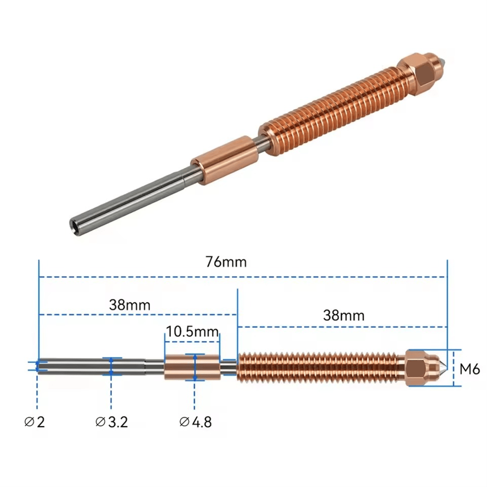 Creality Hi-K2 Plus Uyumlu Quick Swap Nozzle-0.6mm