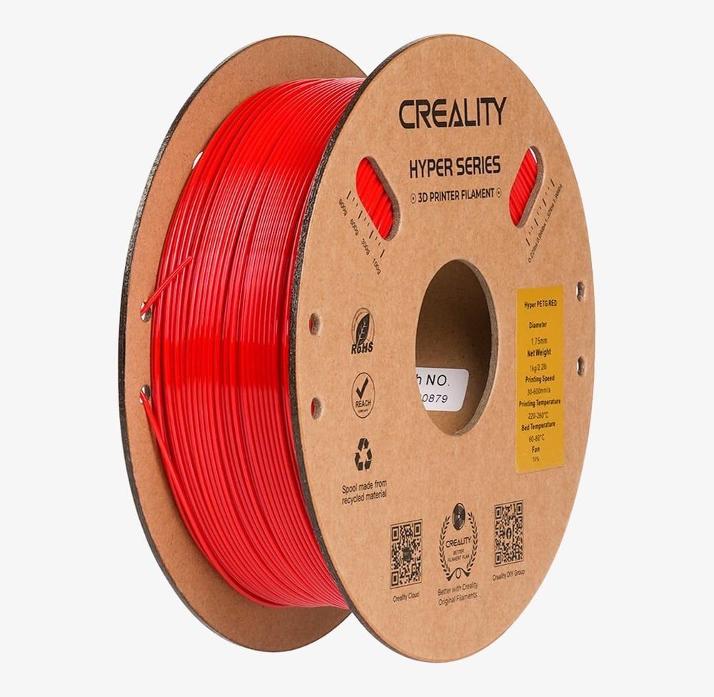 Creality Hyper PETG Kırmızı Filament 1.75mm 1Kg